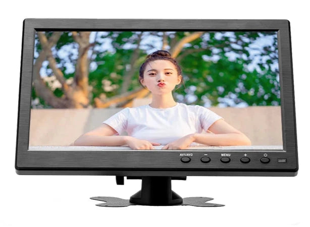 Podofo 10.1"  LCD HD Monitor & Computer Display Color Screen 2Channel Video Input Security Monitor With BNC / AVI / VGA / HDMI